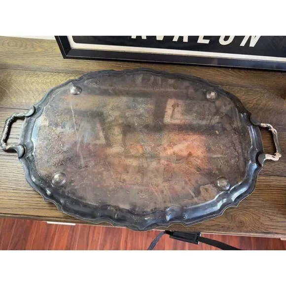 Gorgeous Antique Reed and Barton Art Deco Silver Plated Tea set #3690 with tray - Picture 14 of 16